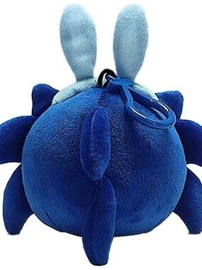 Blue Sonic Plush Head with Bunny Ears Bag Charm